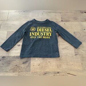 Diesel Kids Gray Long Sleeve Shirt size 3